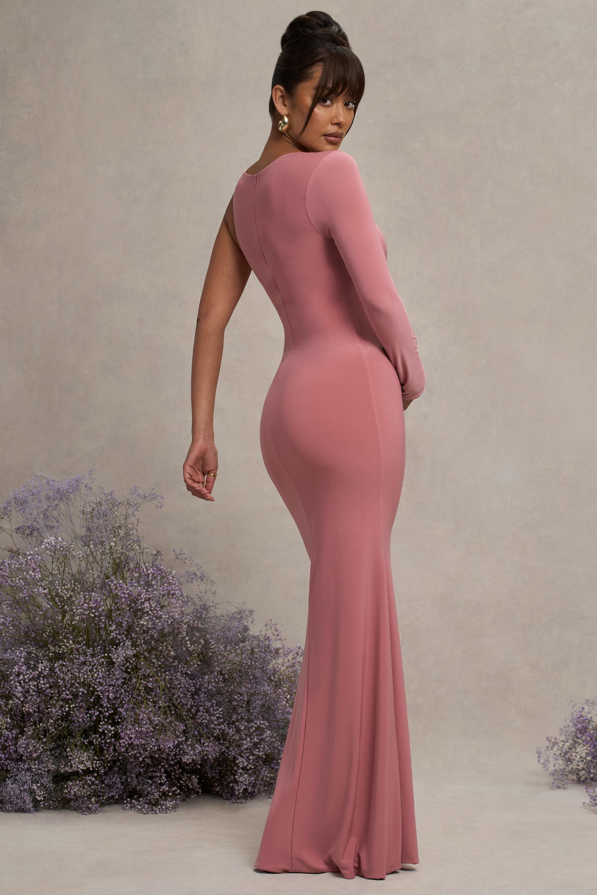 Oh Baby | Blush Maternity One Shoulder Bodycon Maxi Dress