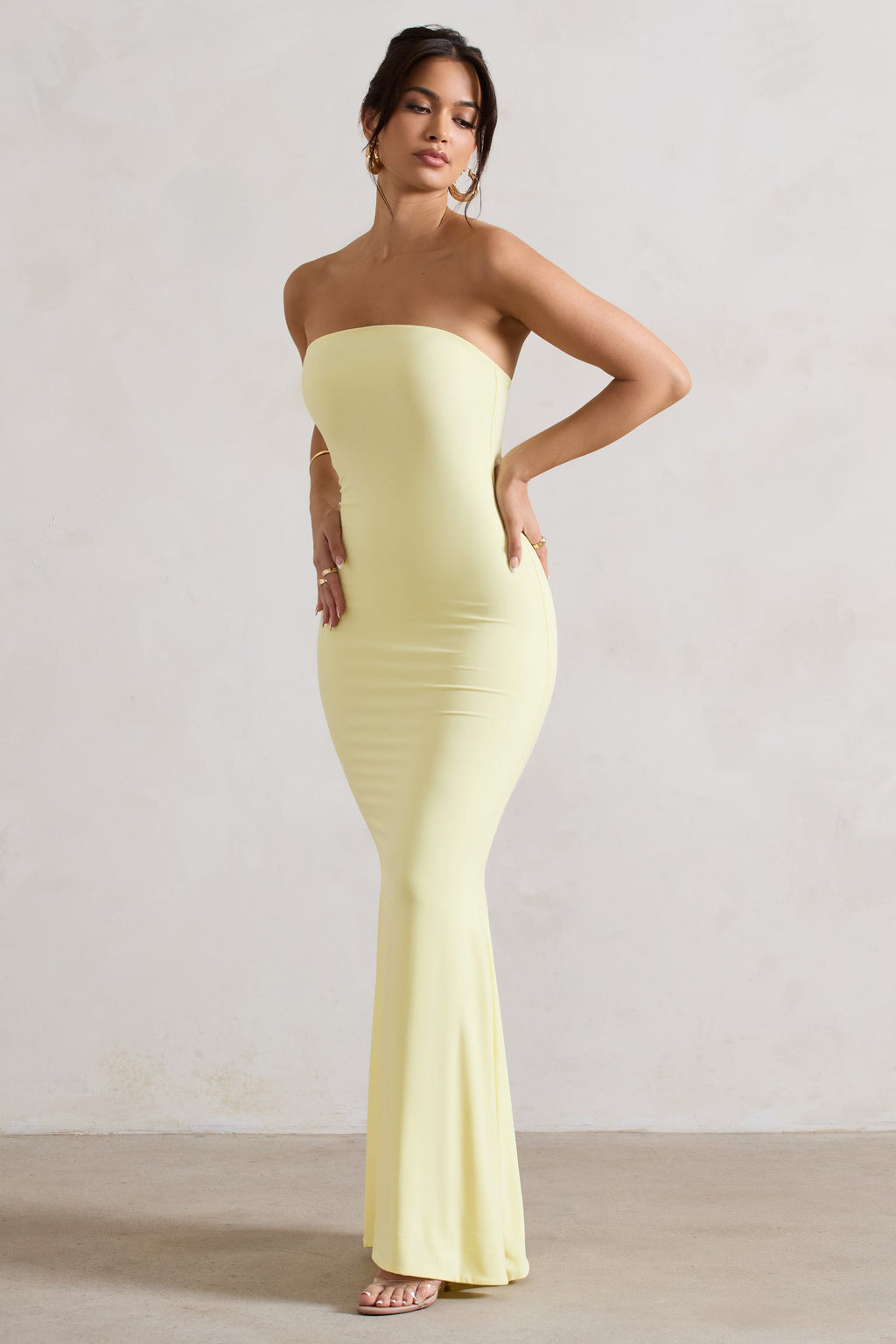 Ceremony | Lemon Bandeau Maxi Dress