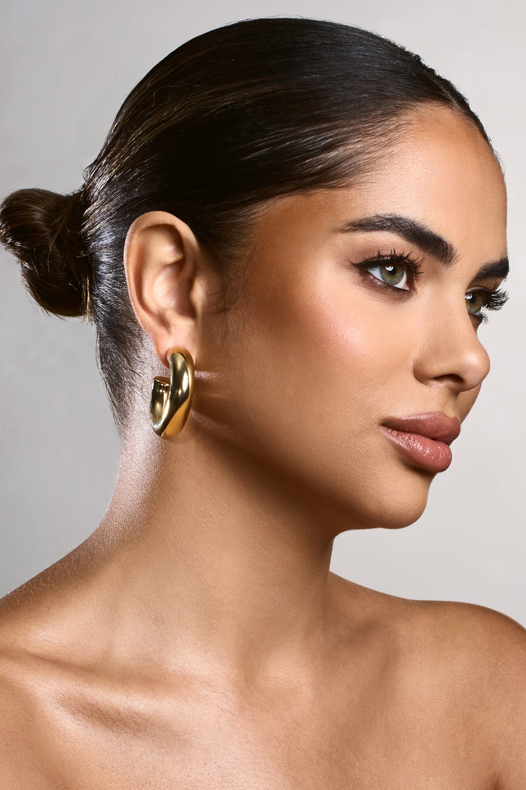 Nancy | Gold Chunky Hoop Earrings