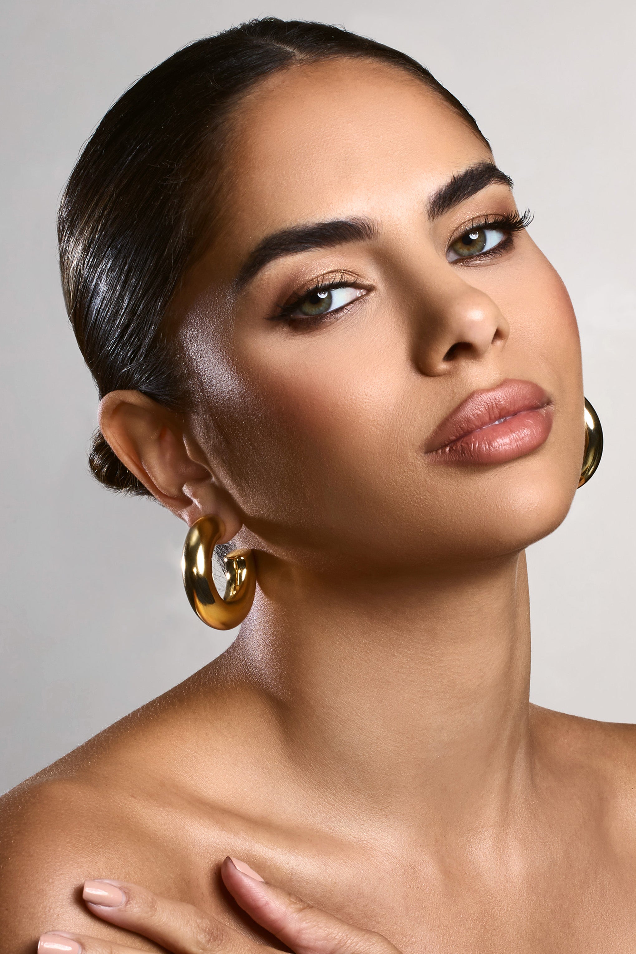 Nancy | Gold Chunky Hoop Earrings