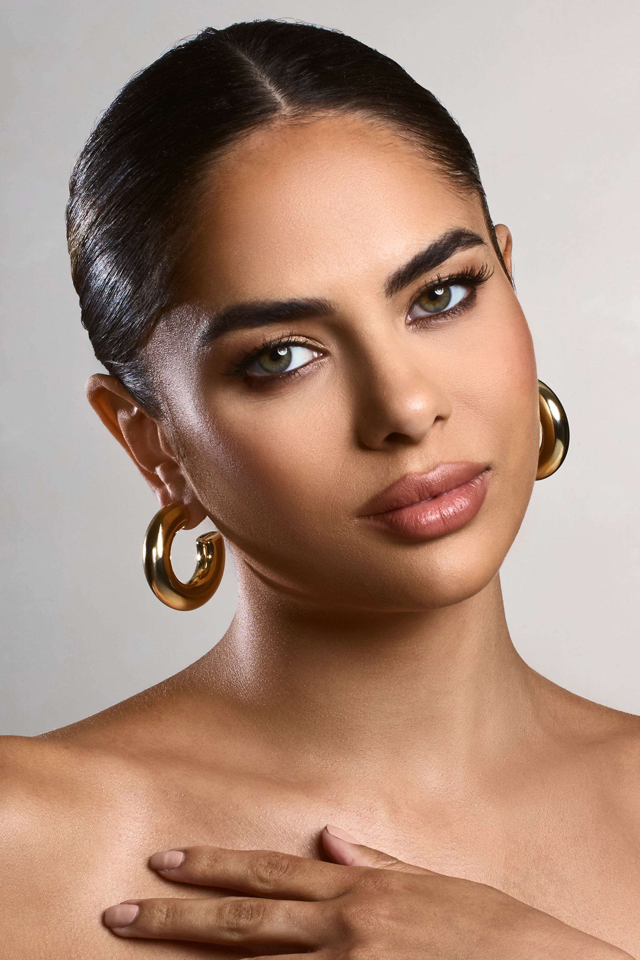 Nancy | Gold Chunky Hoop Earrings