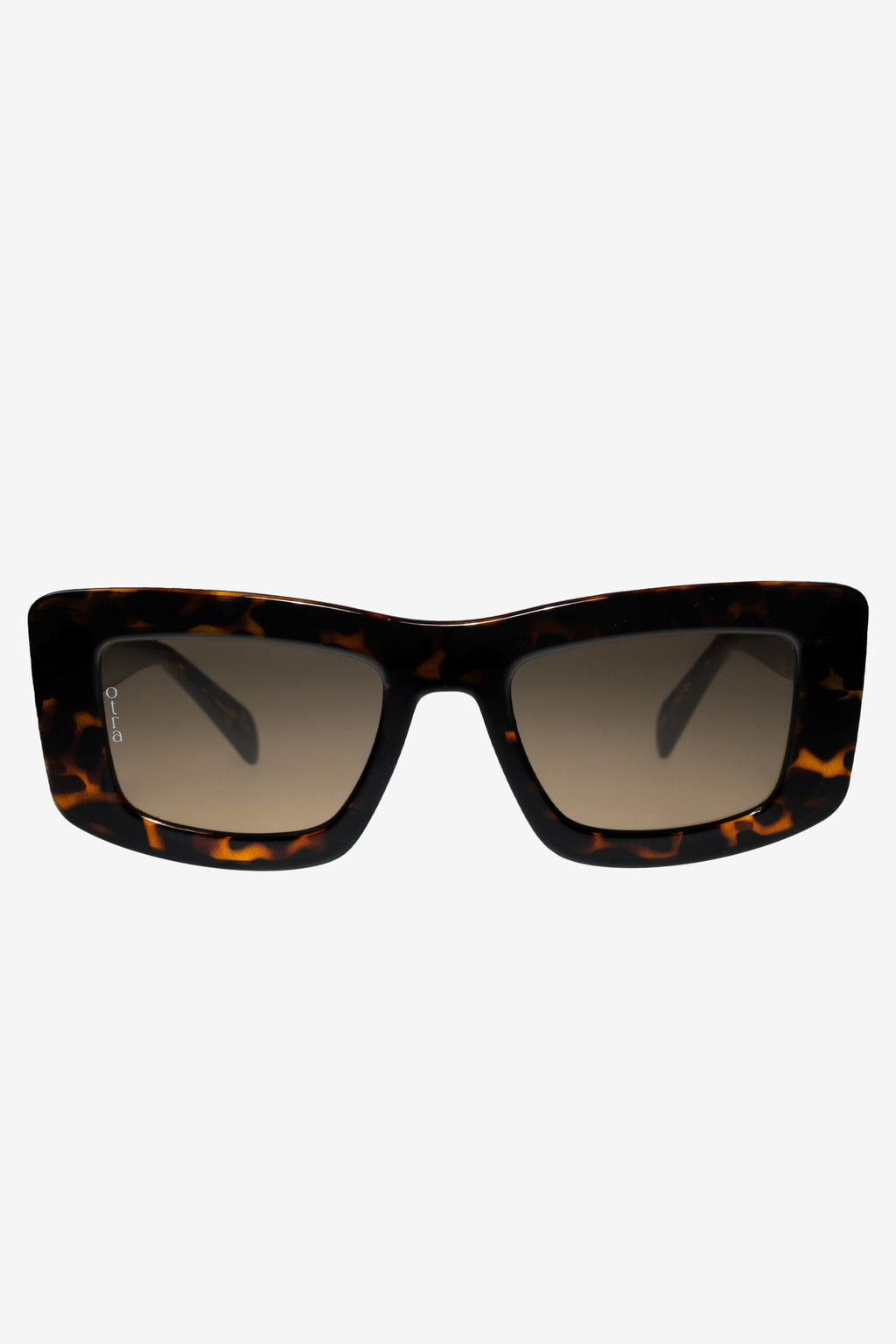 Marsha | Otra Tortoiseshell Thick Cat-Eye Brown Tinted Sunglasses