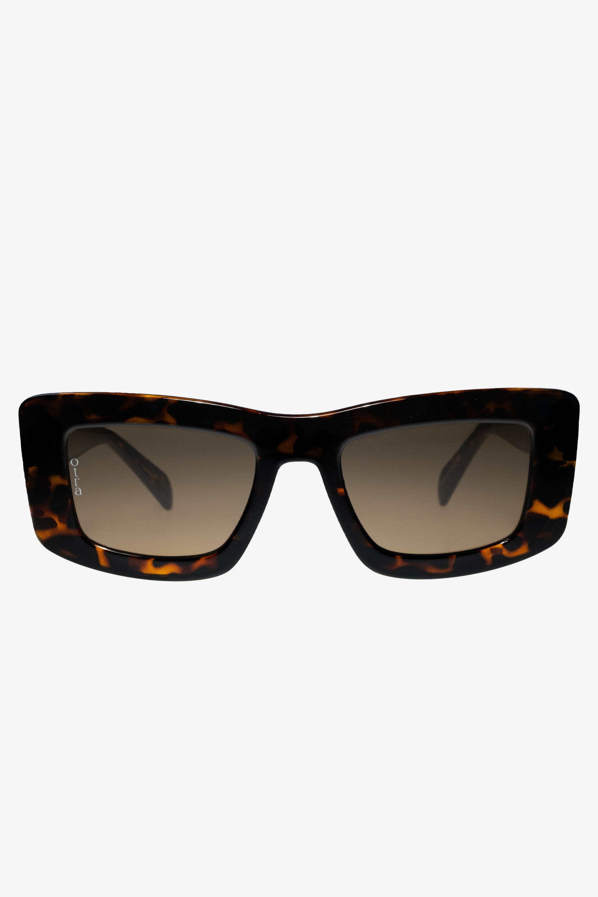 Marsha | Otra Tortoiseshell Thick Cat-Eye Brown Tinted Sunglasses