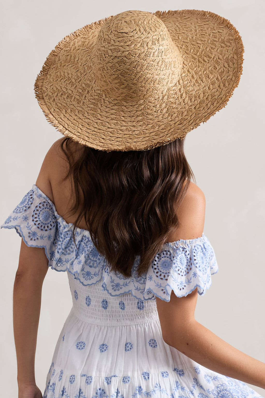 Solara | Beige Straw Sun Hat