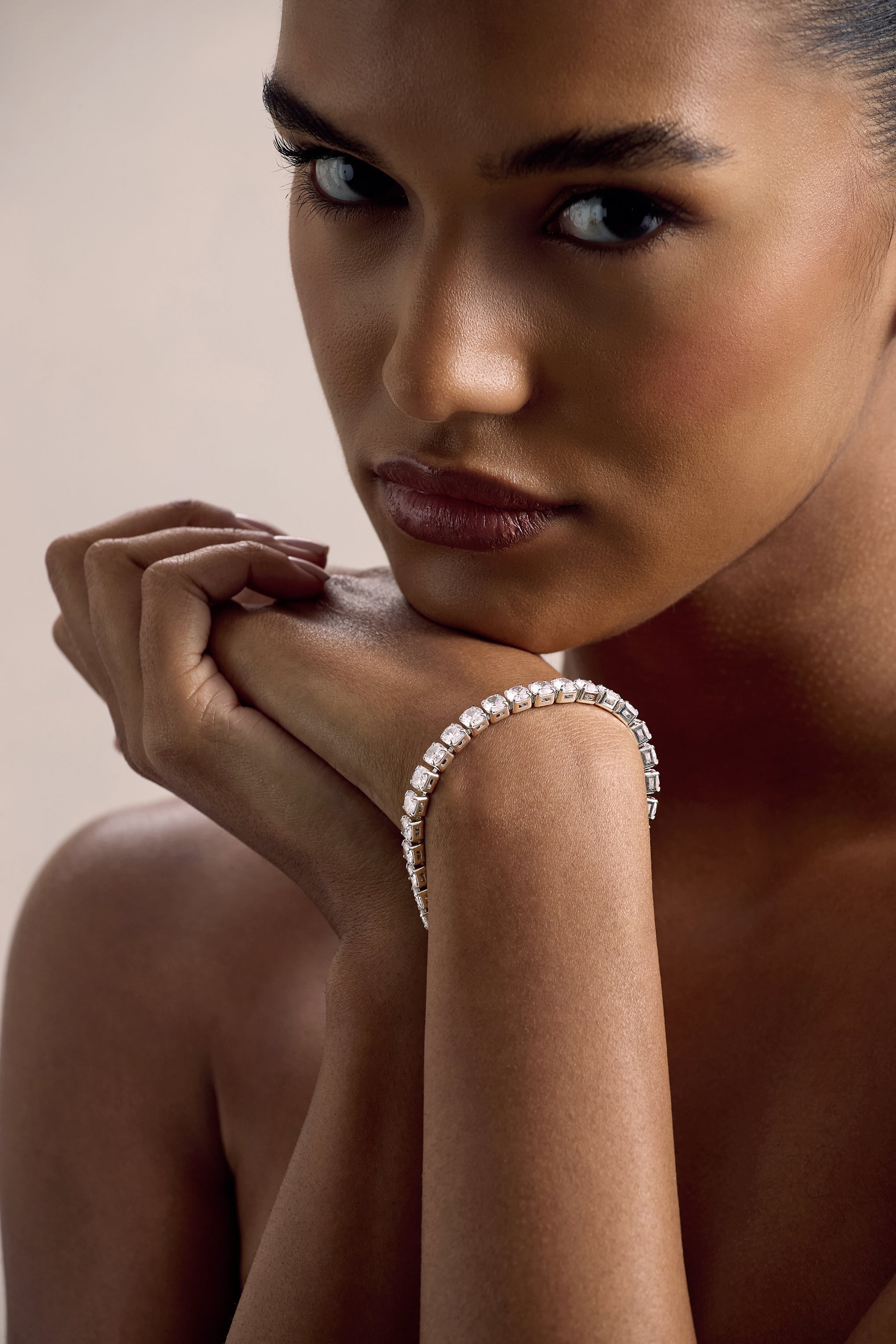 Shay | Silver Diamante Bracelet
