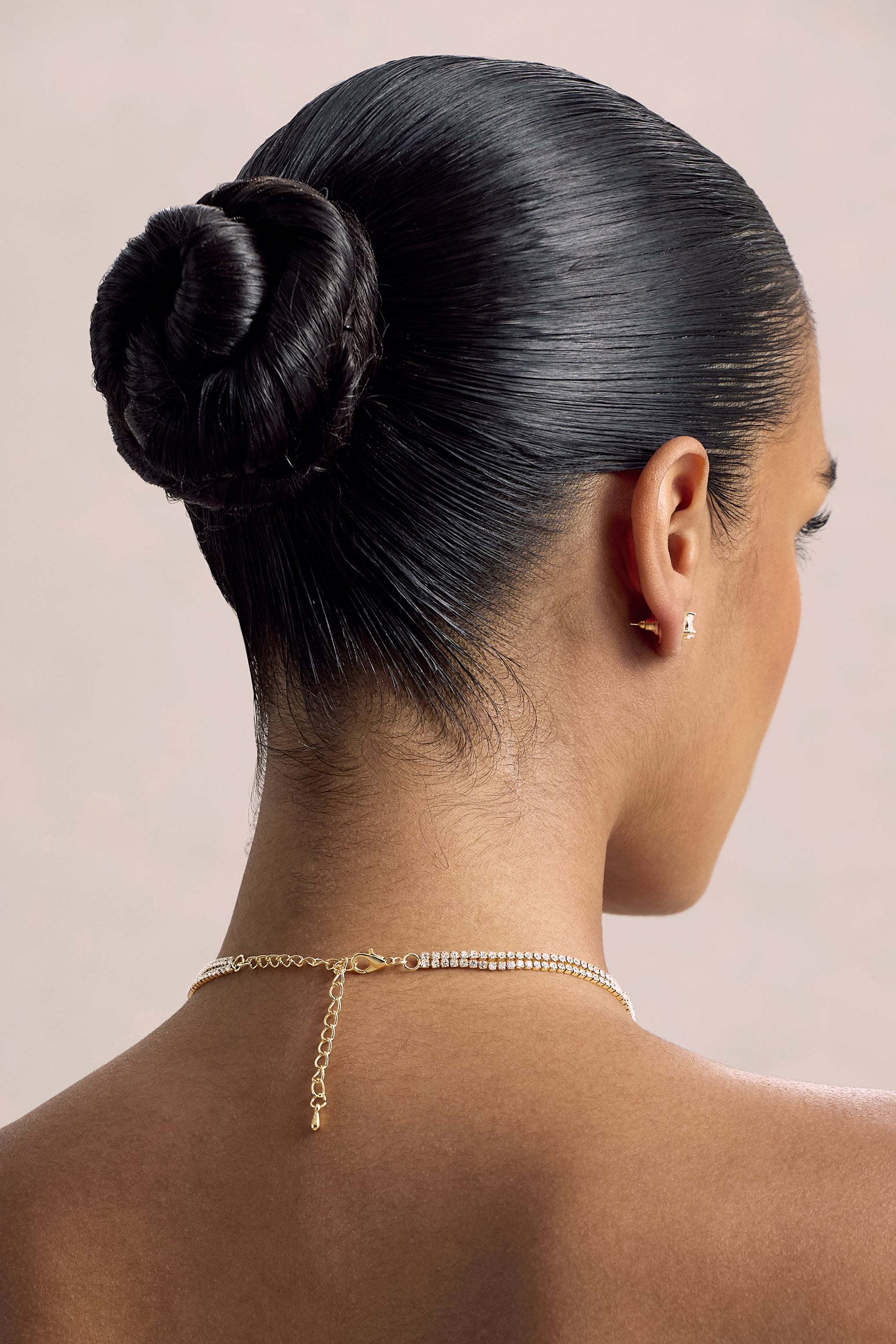 Ollie | Gold Diamante Necklace