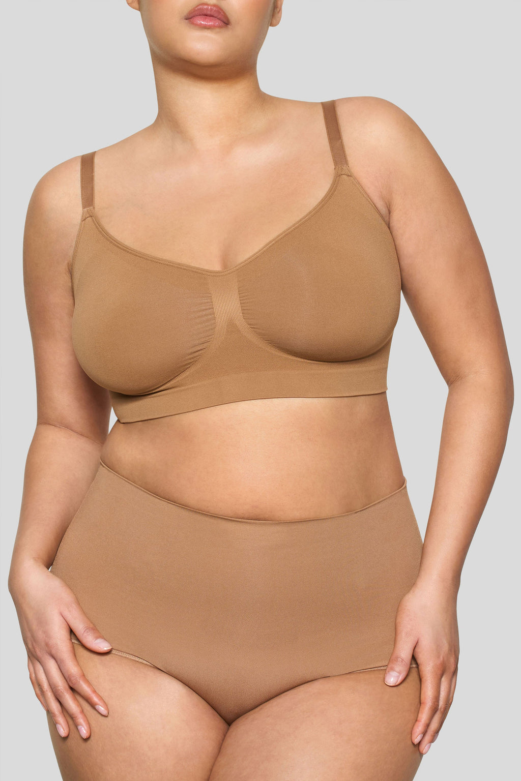 BOOMBA | Caramel Short-Waisted Thong Shapewear