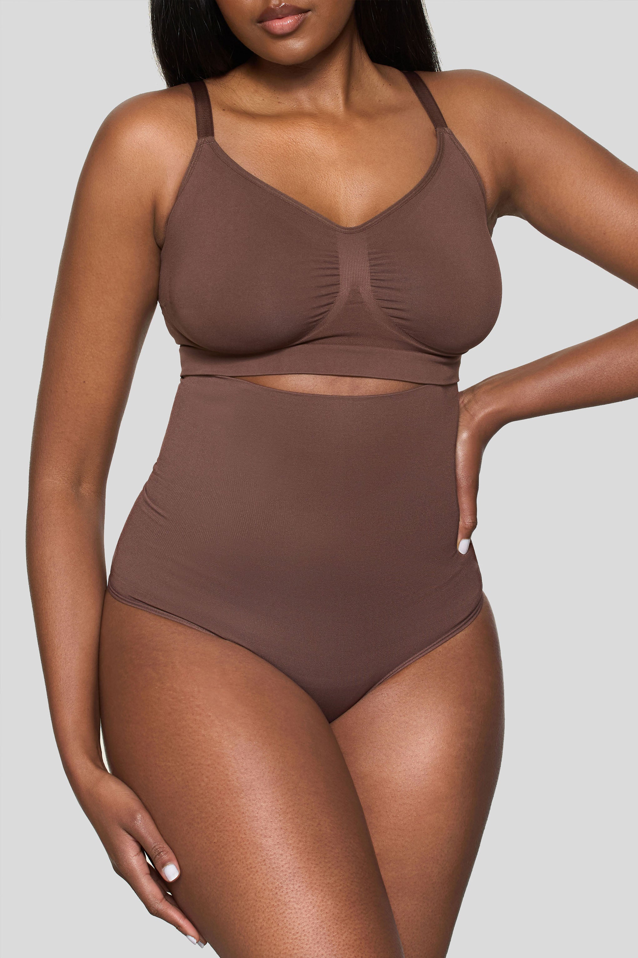 BOOMBA | Cocoa High-Waisted Thong Shapewear