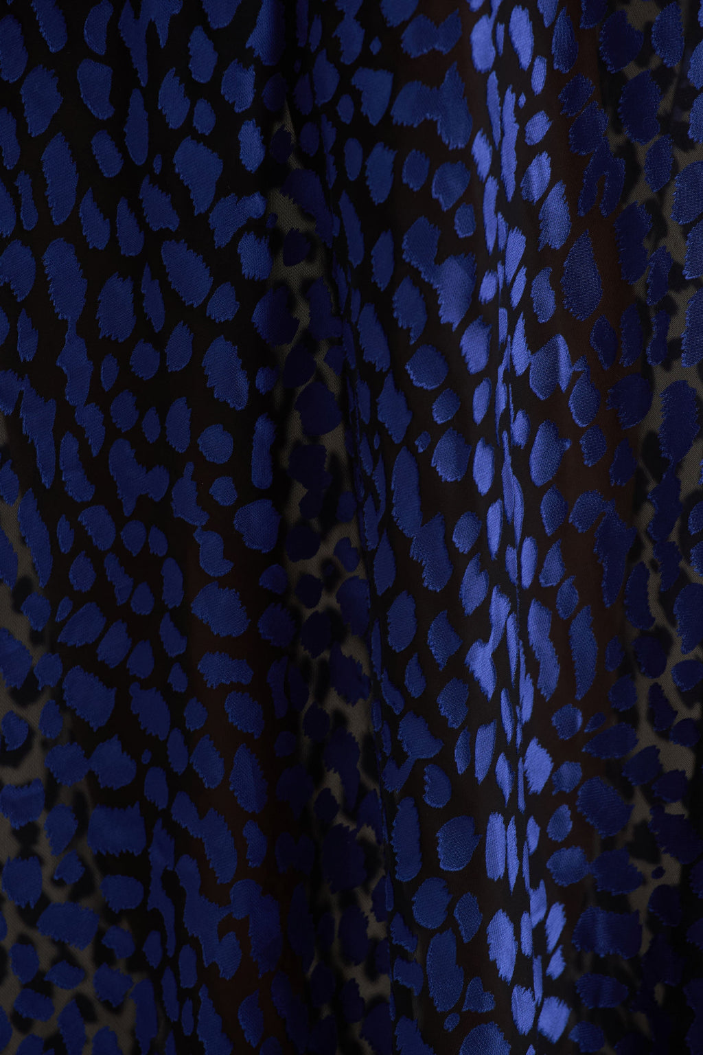 Marya | Blue Leopard Print Cowl-Neck Maxi Dress
