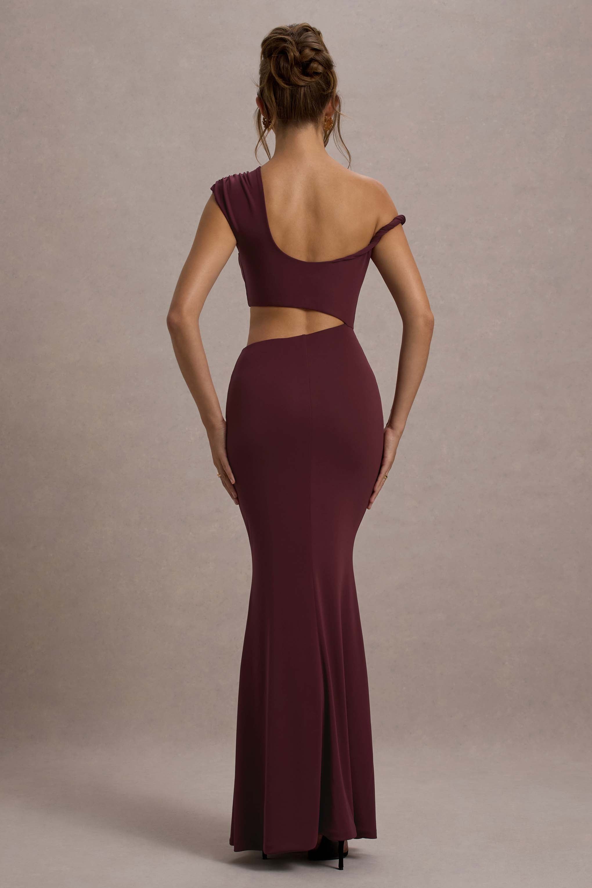 Thaliana | Port Cut-Out Open-Back Maxi Dress