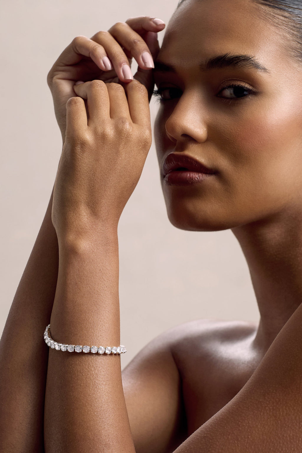 Shay | Silver Diamante Bracelet