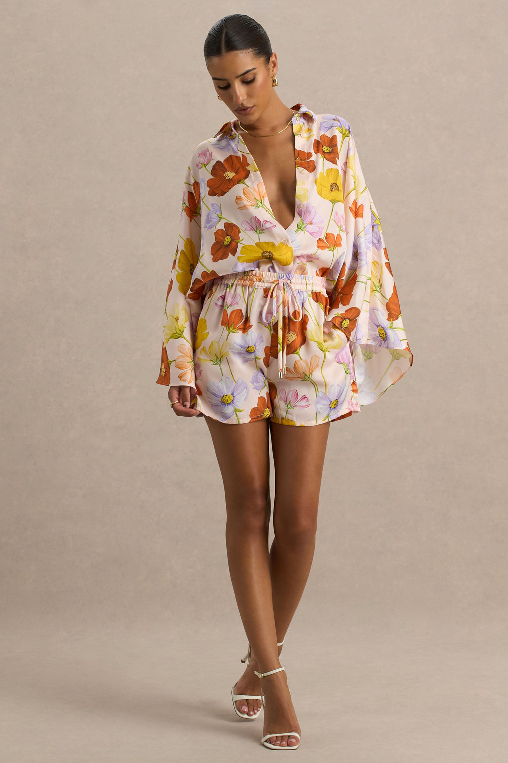 Sovran | Bright Floral Print Shorts