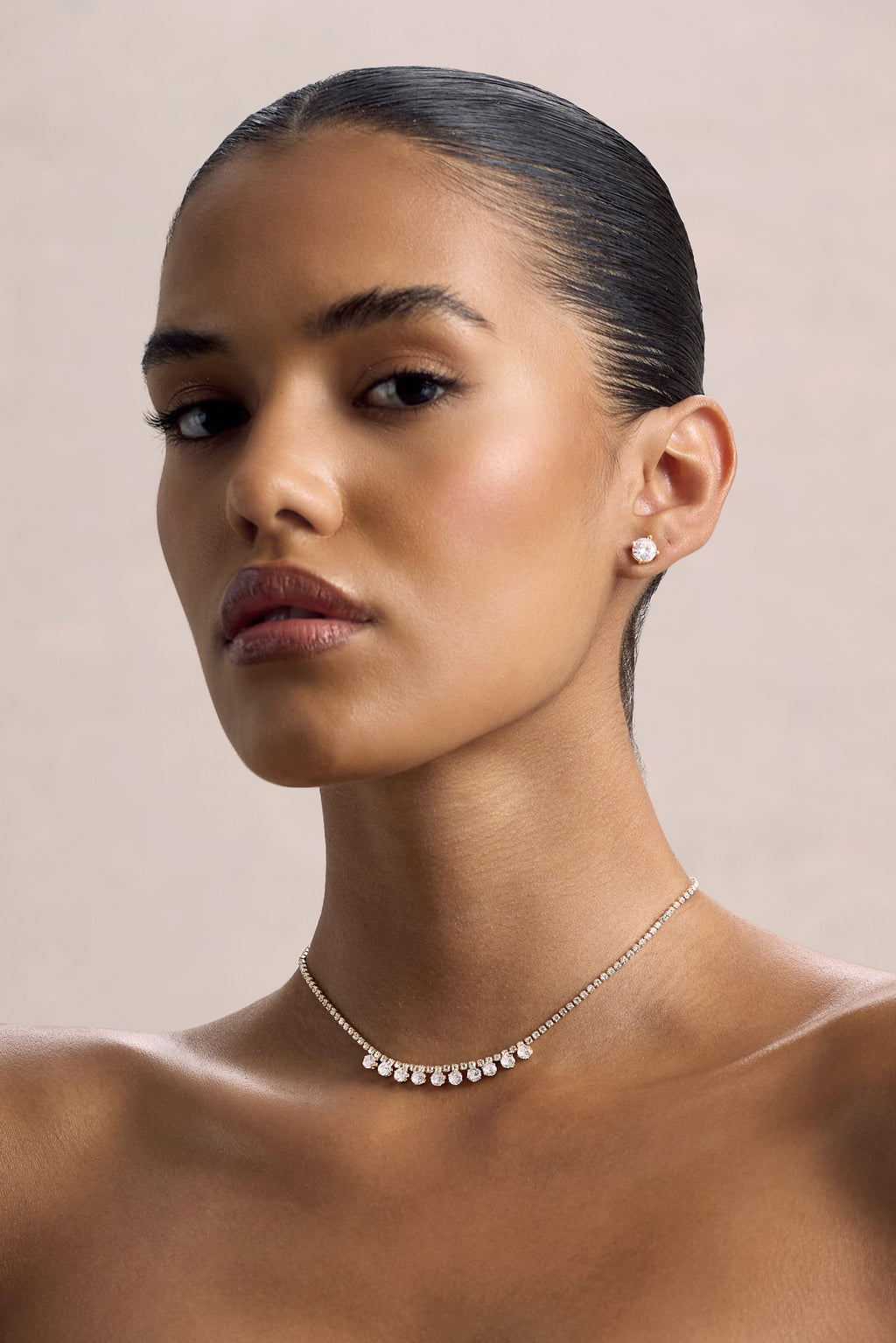 Kinsley | Gold Diamante Necklace