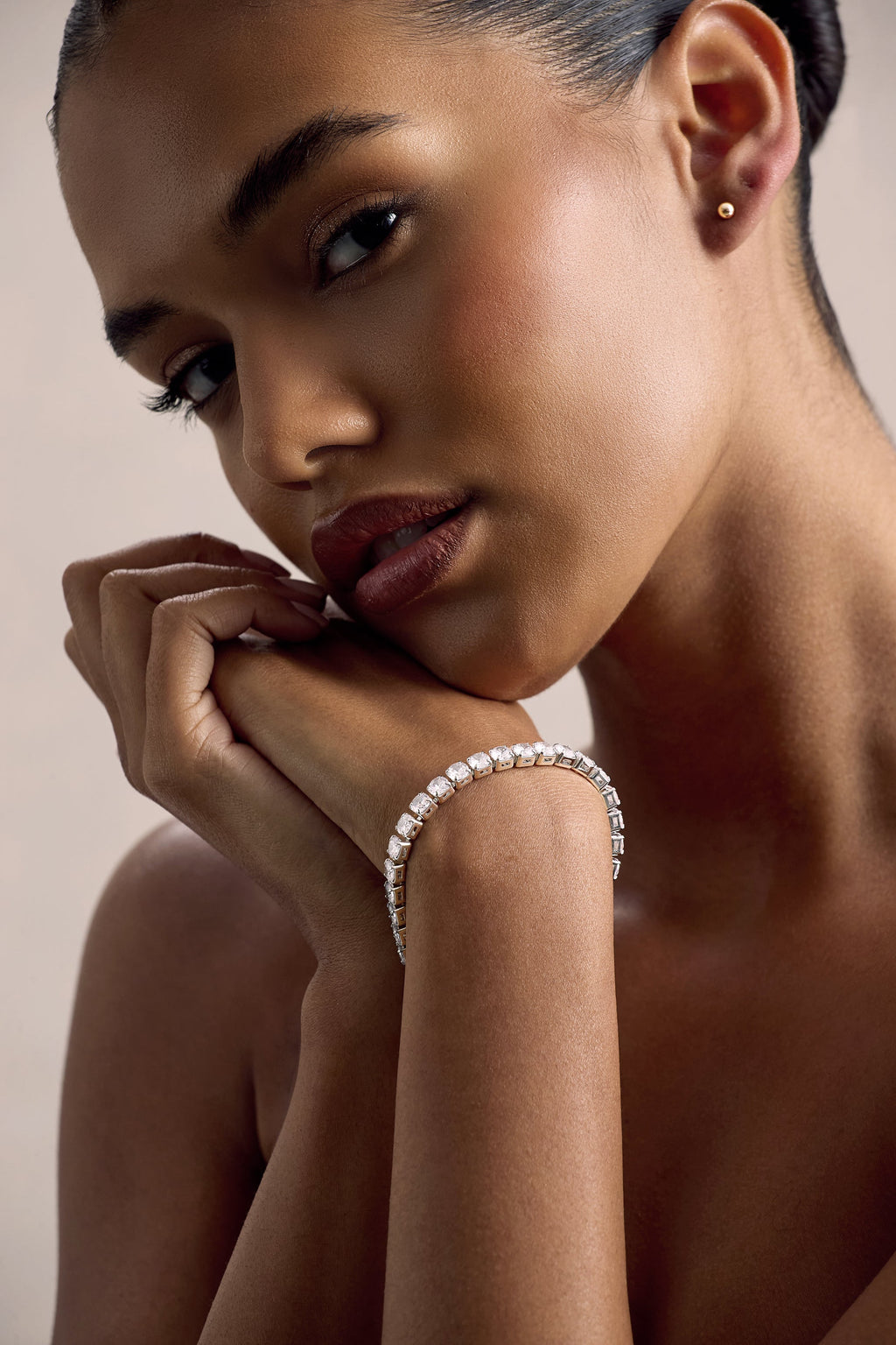 Shay | Silver Diamante Bracelet