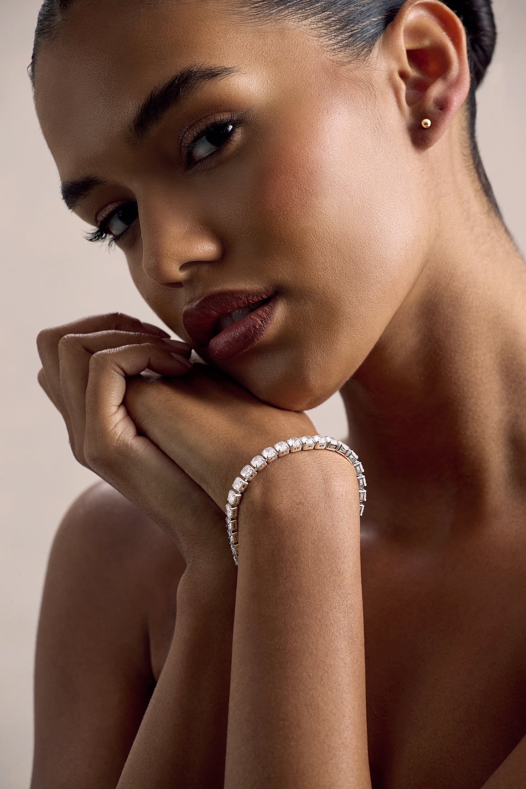 Shay | Silver Diamante Bracelet