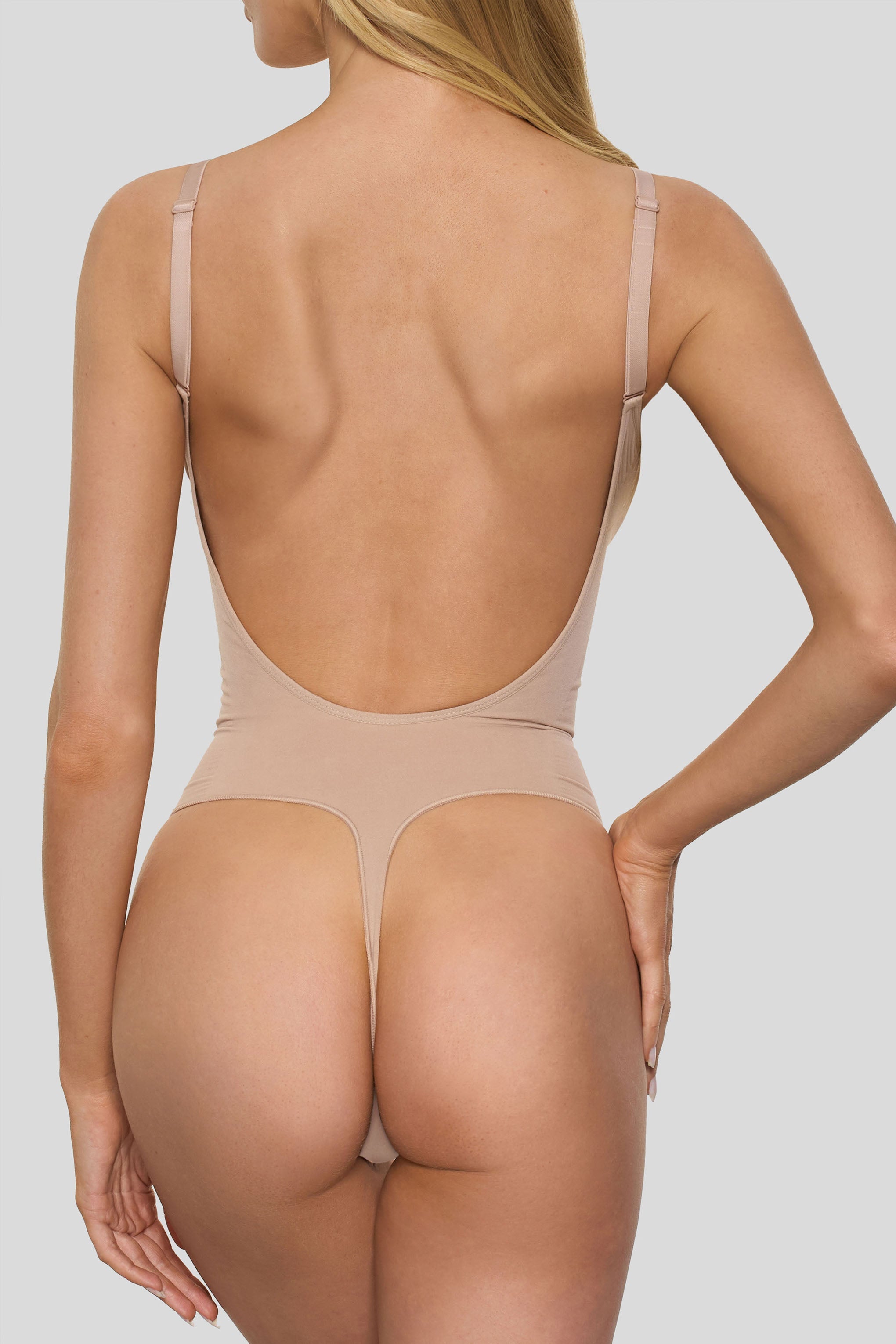 BOOMBA | Beige Bodysuit Thong Shapewear