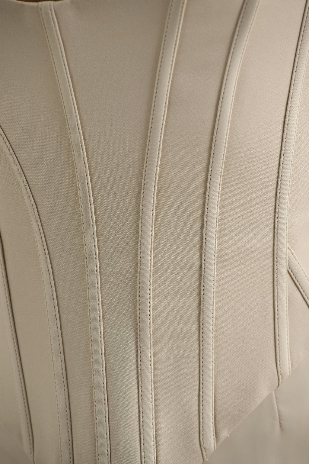 Morgan | Champagne Satin Corset Maxi Dress