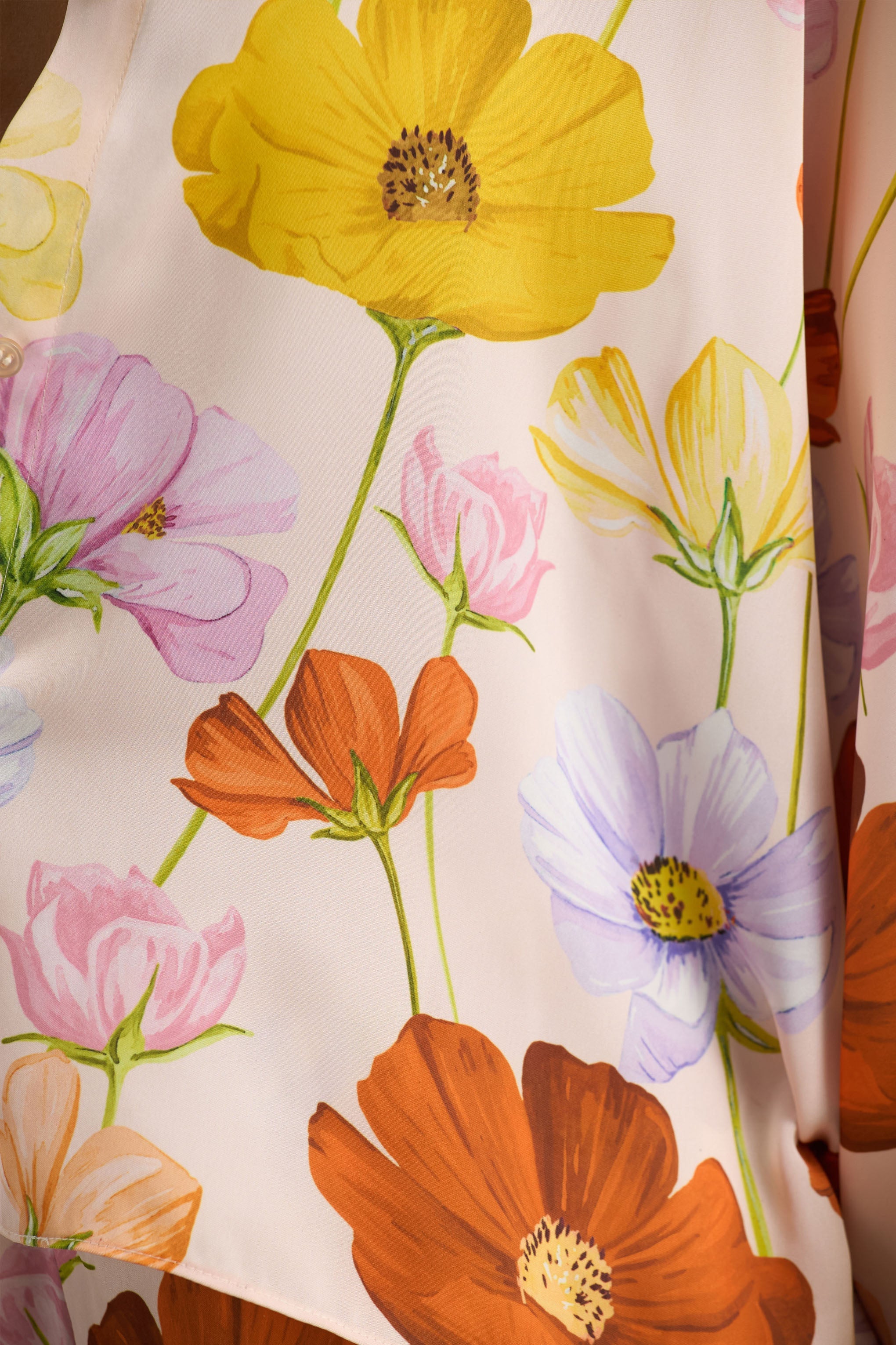 Lolite | Bright Floral Print Long-Sleeve Shirt