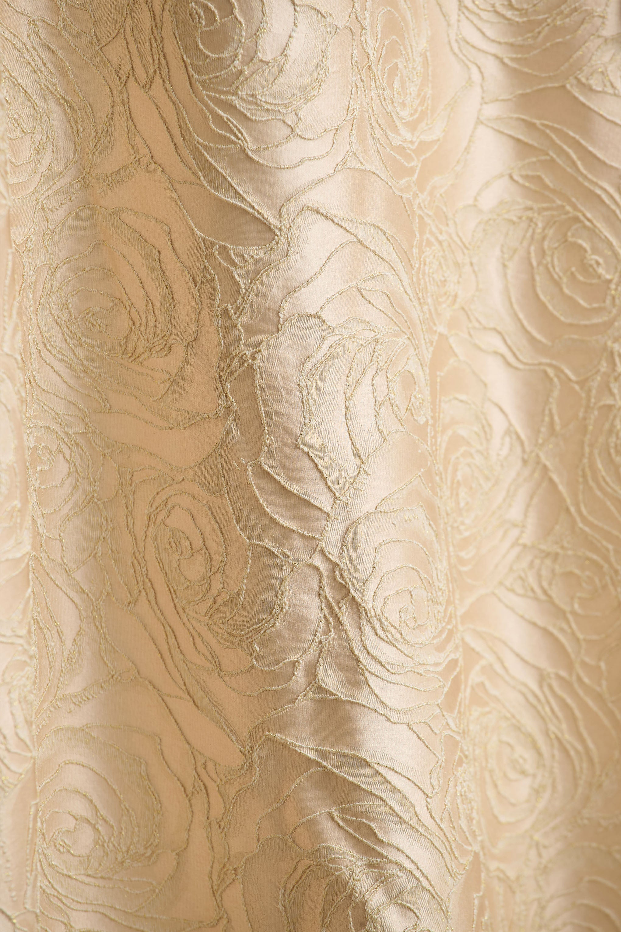 Hypnotic | Gold Jacquard Bandeau Midi Dress