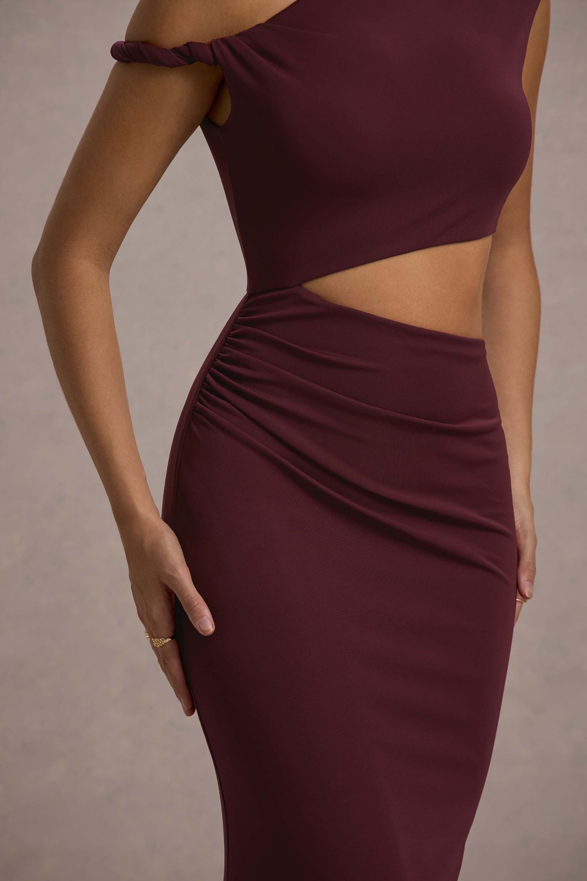 Thaliana | Port Cut-Out Open-Back Maxi Dress