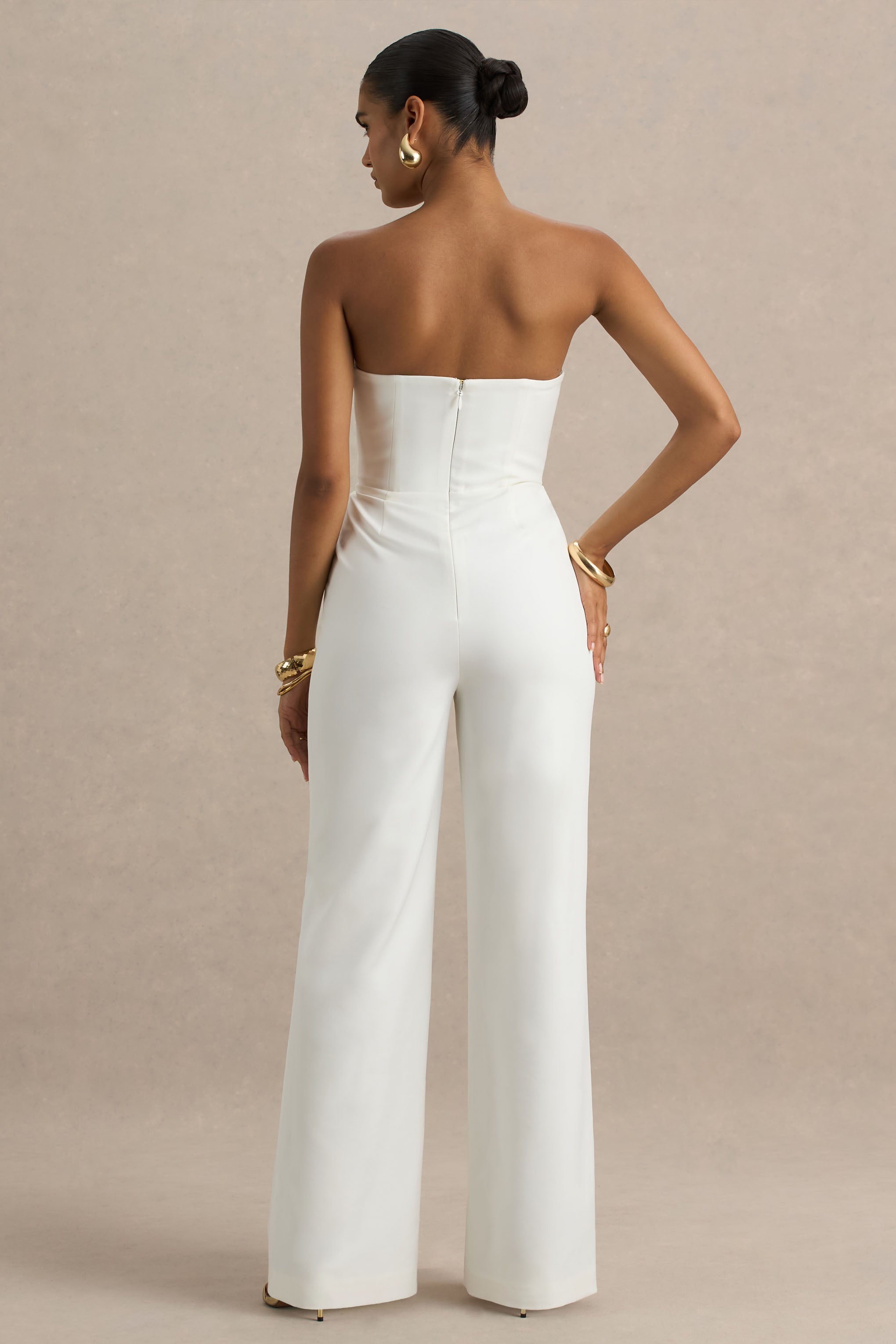 Dainty | White Sweetheart Jumpsuit