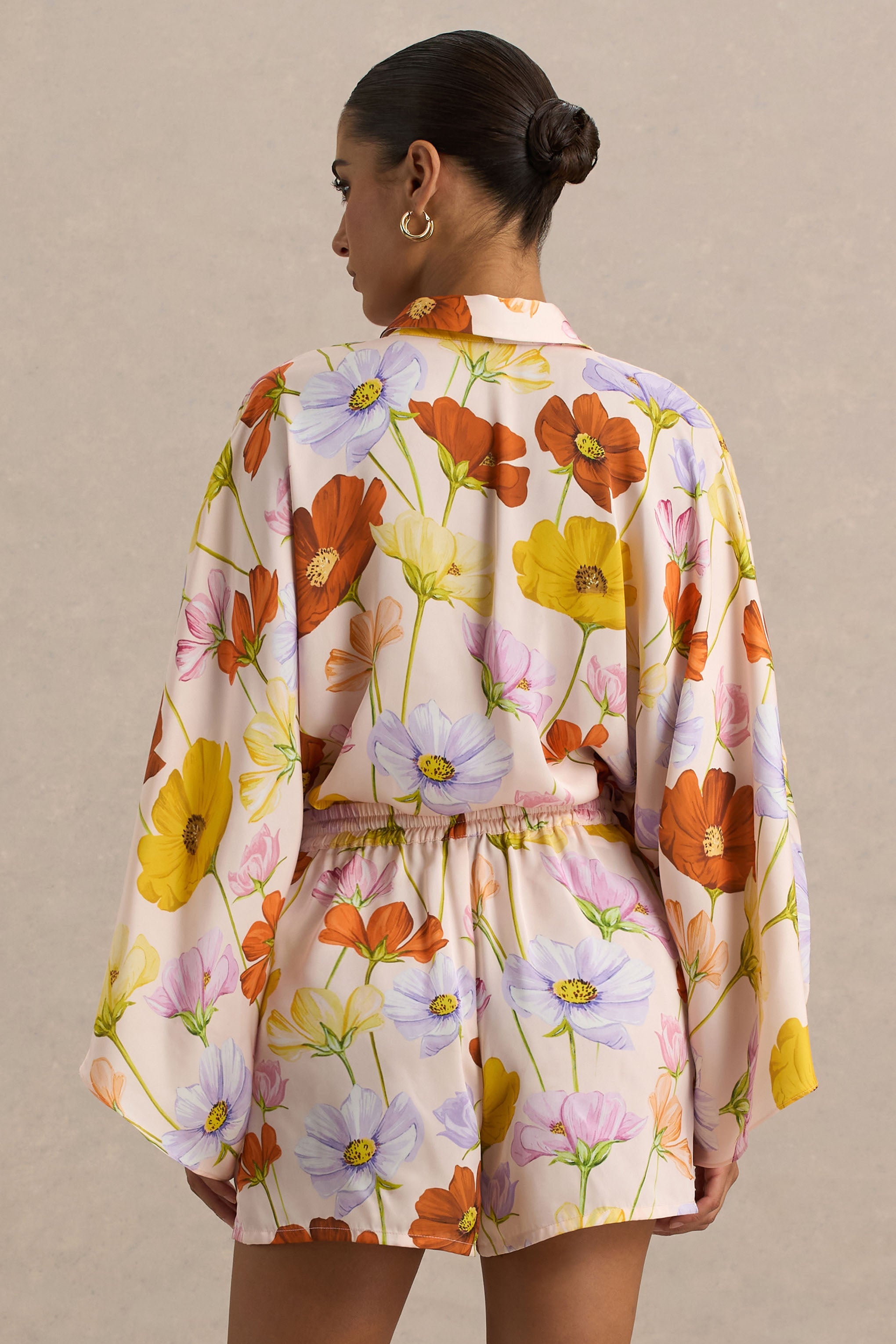 Lolite | Bright Floral Print Long-Sleeve Shirt